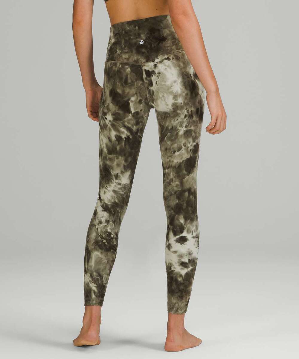lululemon Align Pant 28" Diamond Dye Light Sage Army Green Dark Olive 6